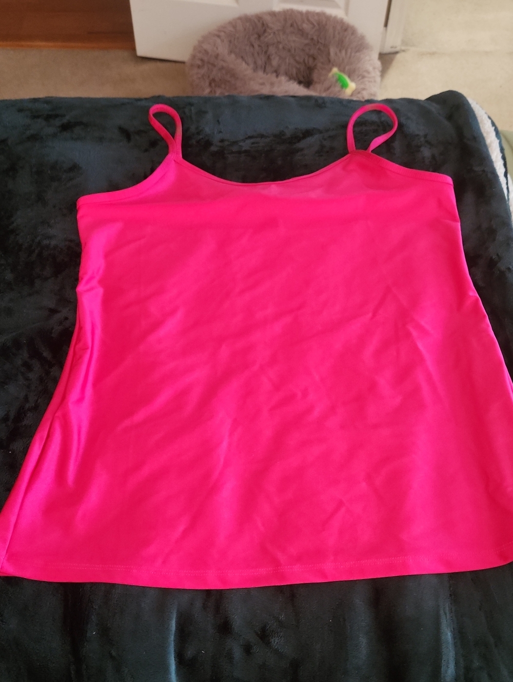 NWT Torrid Shiny Nylon Scoop Neck Tank Size 00 Plus